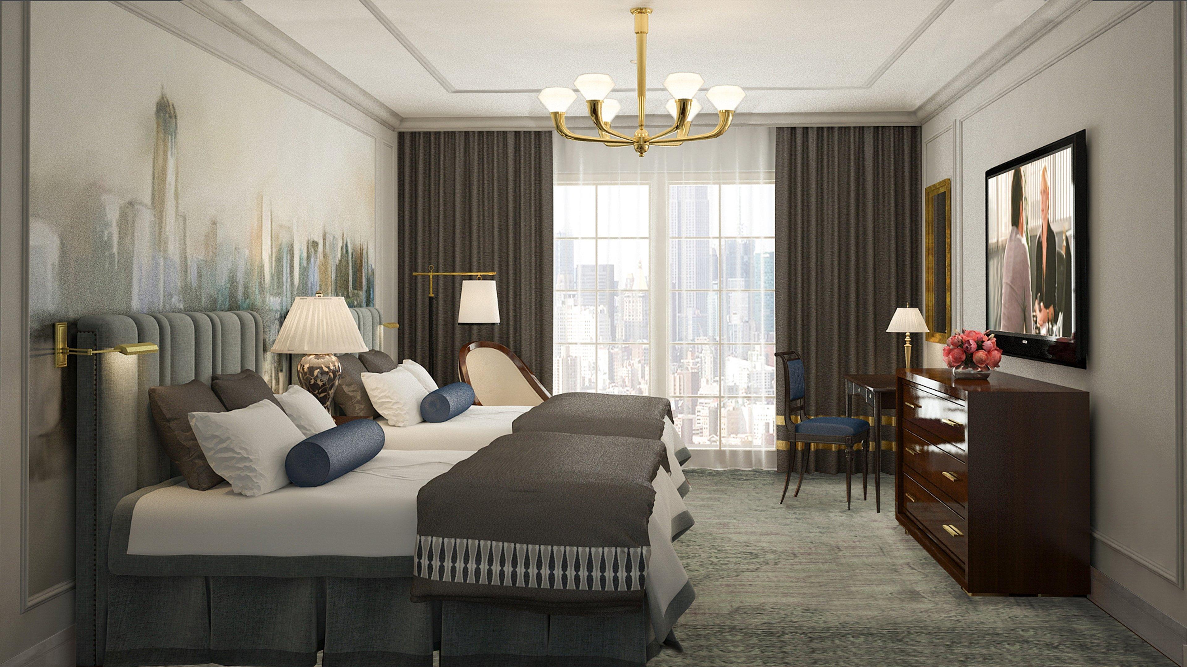 Intercontinental New York Barclay Hotel By Ihg Ngoại thất bức ảnh A rendering of a guest room at the hotel
